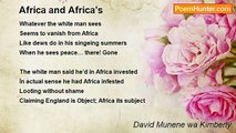 David Munene wa Kimberly - Africa and Africa’s