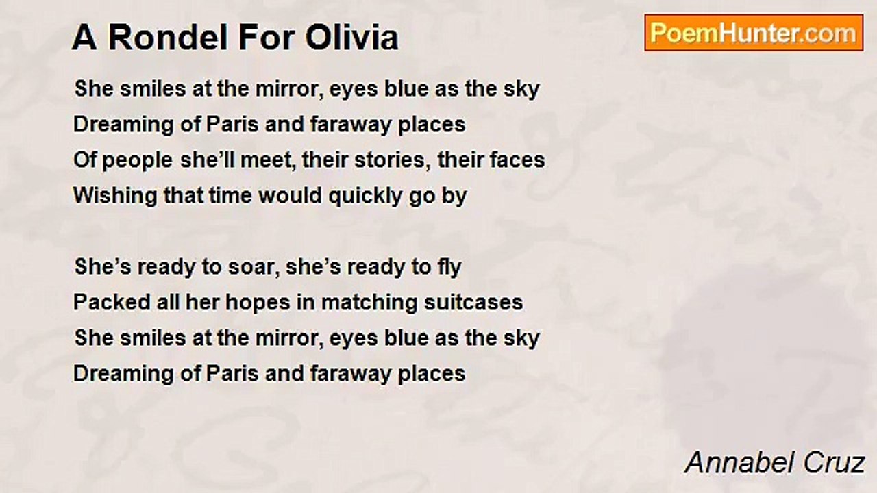 Annabel Cruz - A Rondel For Olivia