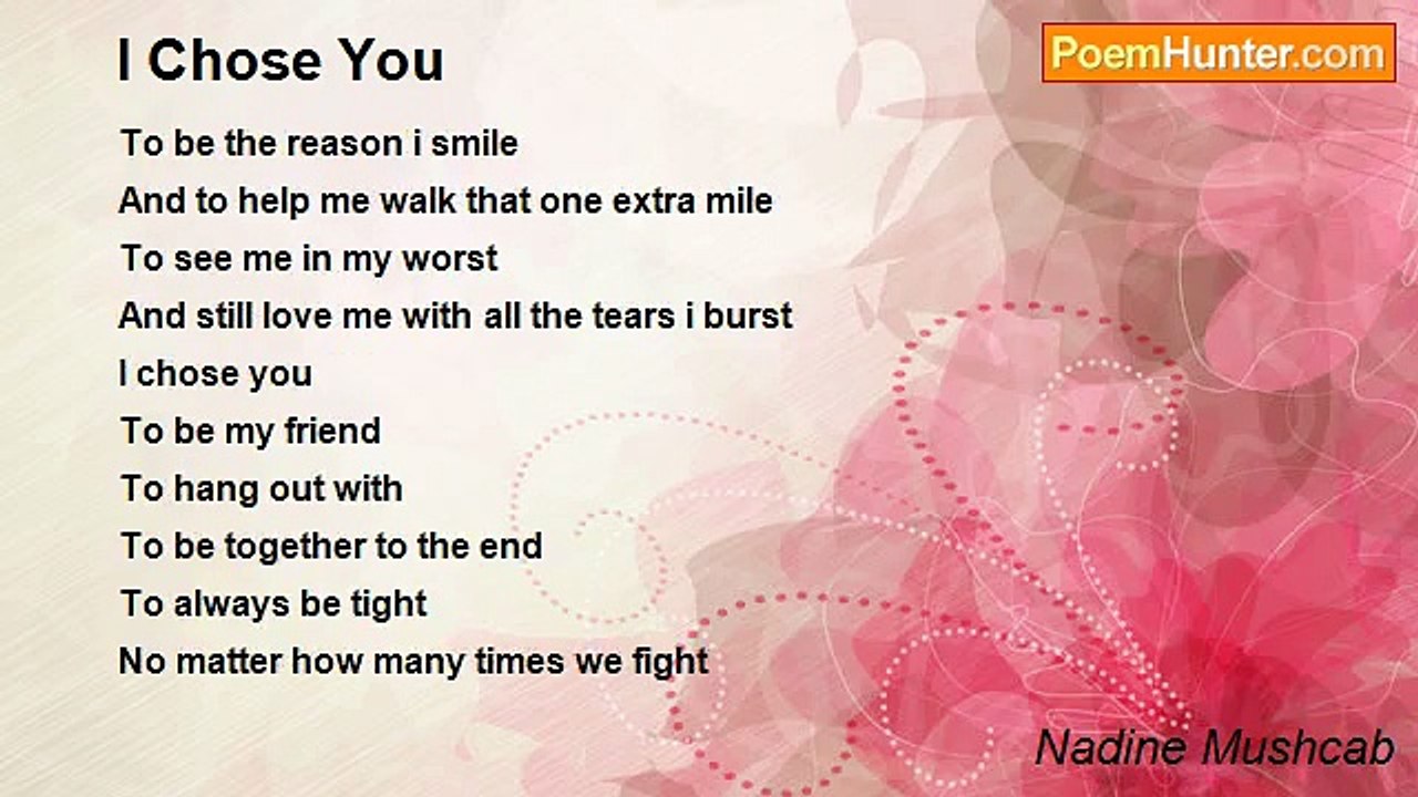 Nadine Mushcab - I Chose You