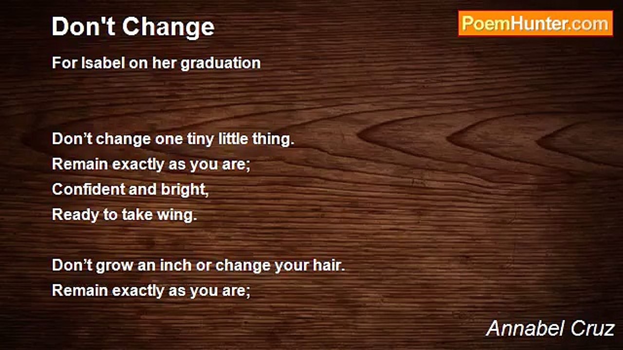 Annabel Cruz - Don't Change