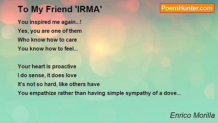 Enrico Morilla - To My Friend 'IRMA'