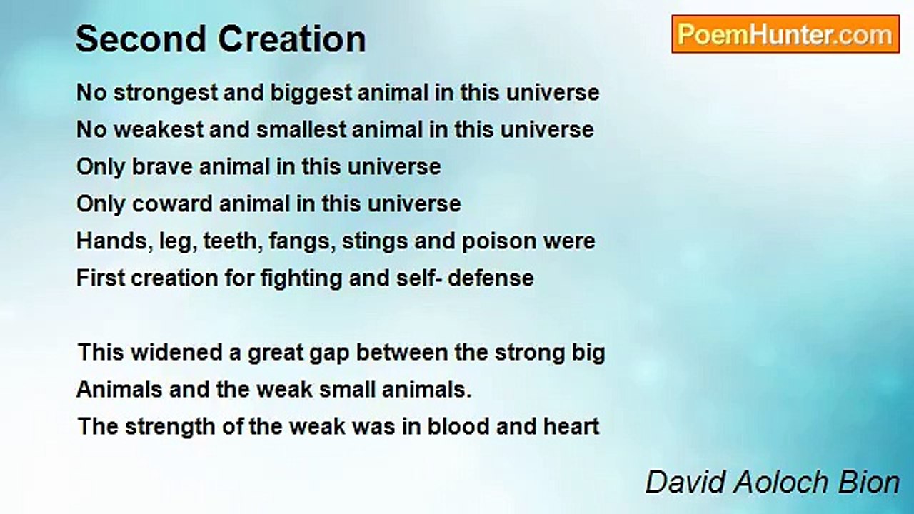 David Aoloch Bion - Second Creation