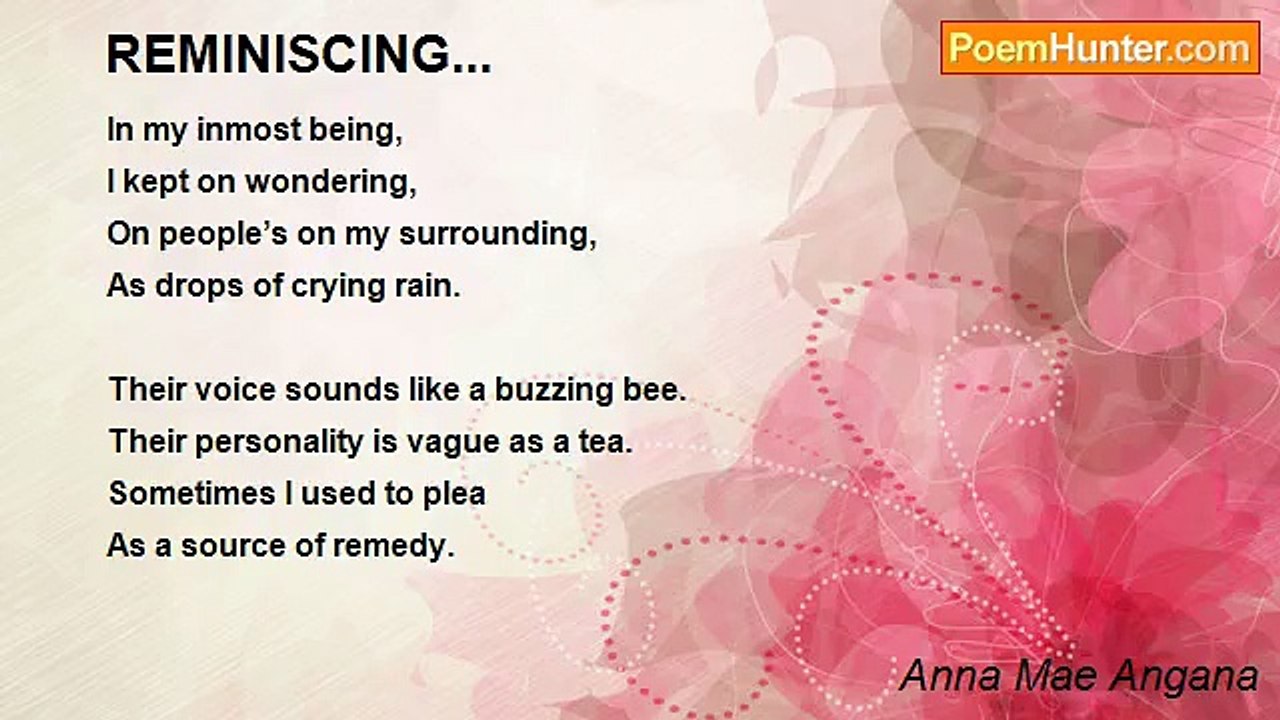 Anna Mae Angana - REMINISCING...