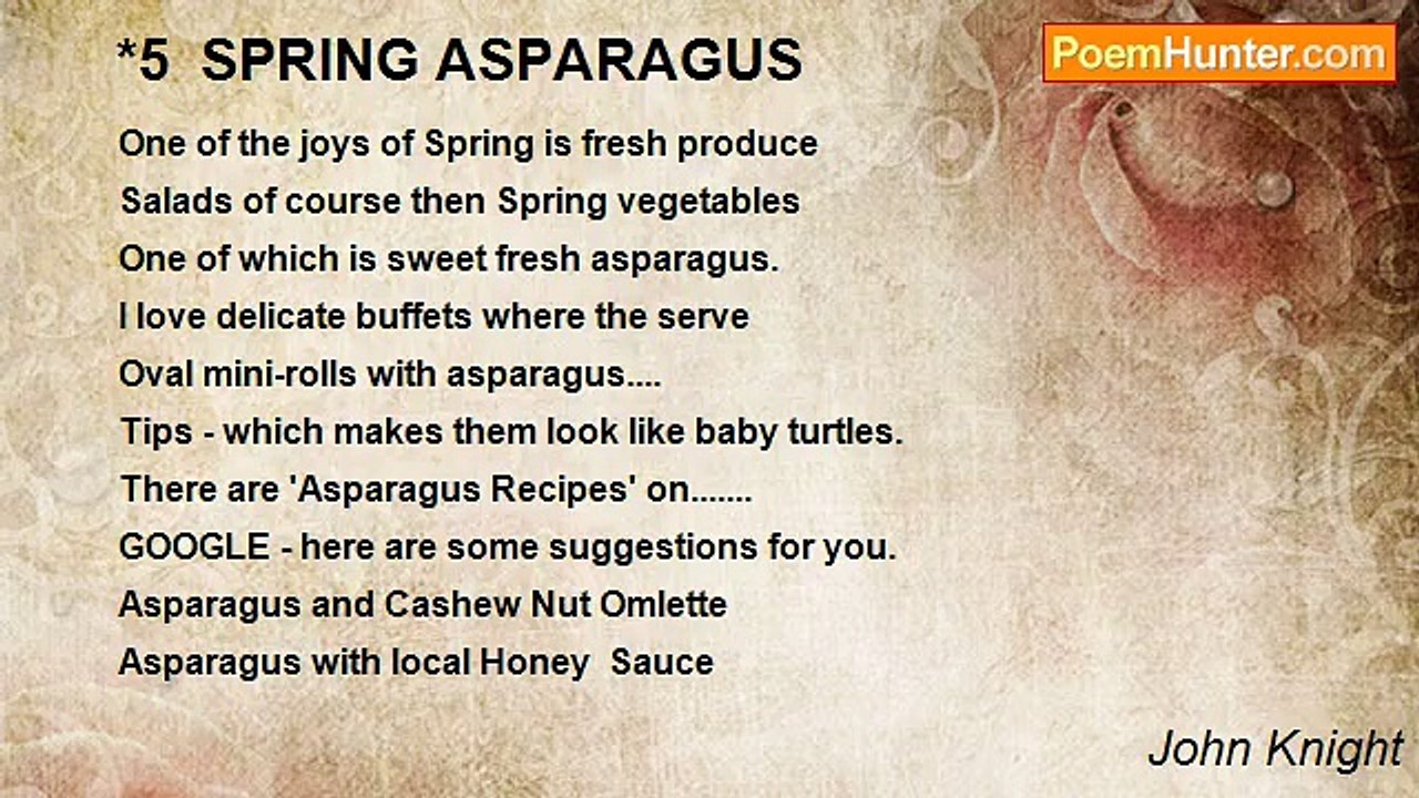 John Knight - *5  SPRING ASPARAGUS