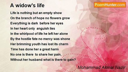 Mohammad Akmal Nazir - A widow's life