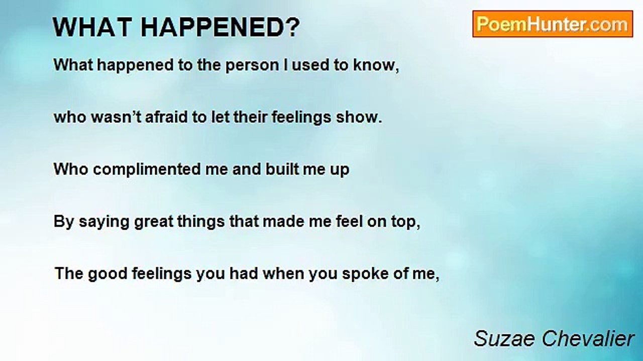 Suzae Chevalier - WHAT HAPPENED?