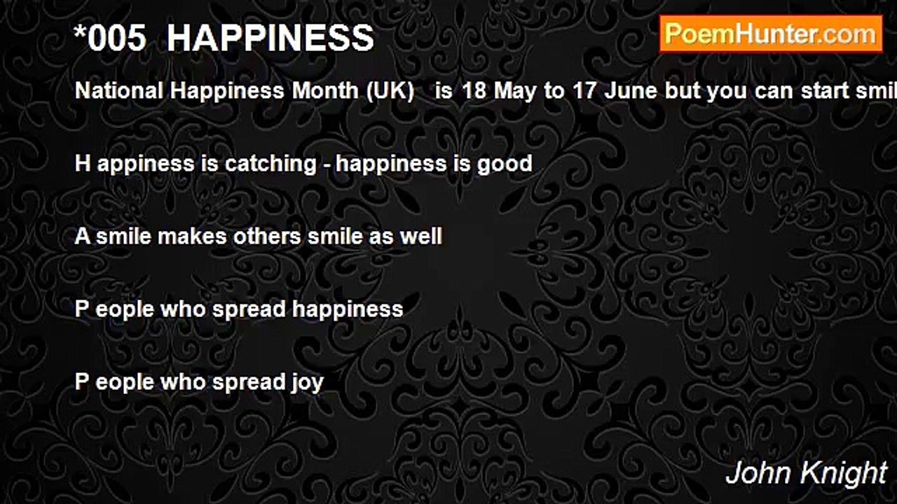 John Knight - *005  HAPPINESS