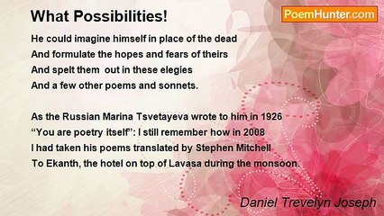 Daniel Trevelyn Joseph - What Possibilities!