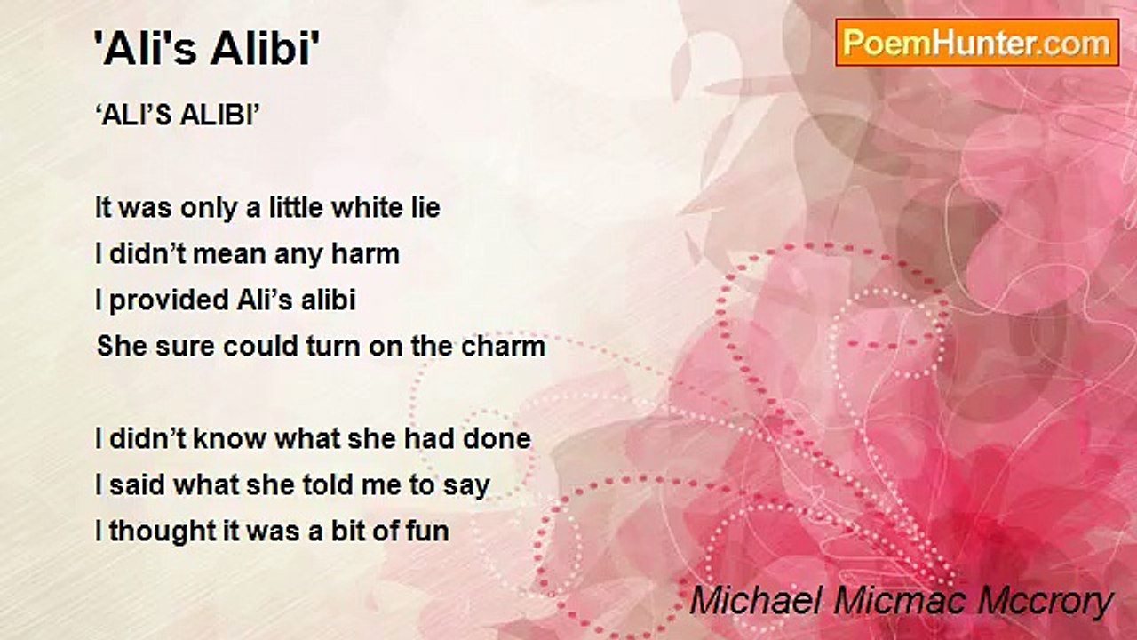 Michael Micmac Mccrory - 'Ali's Alibi'