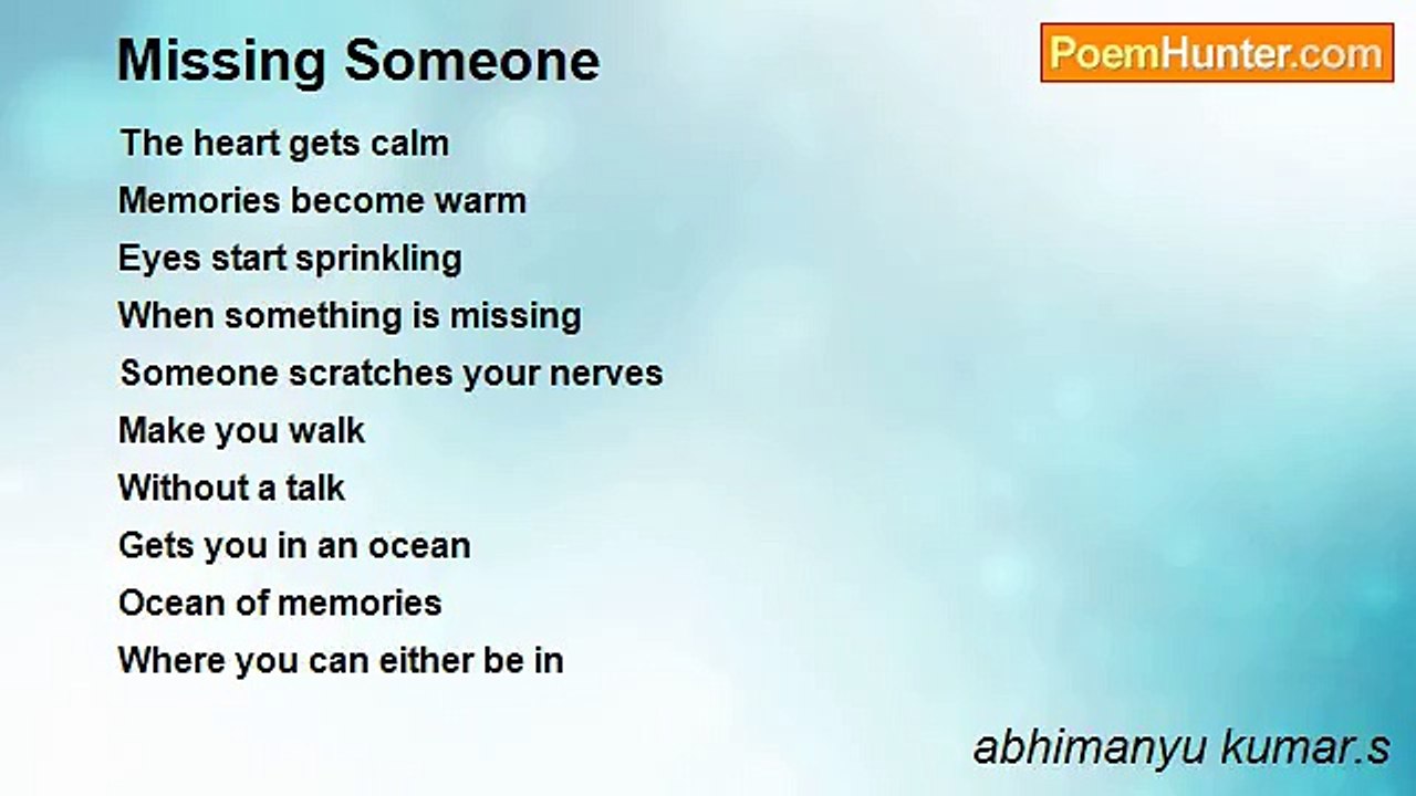 abhimanyu kumar.s - Missing Someone