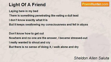 Sheldon Allen Saluta - Light Of A Friend