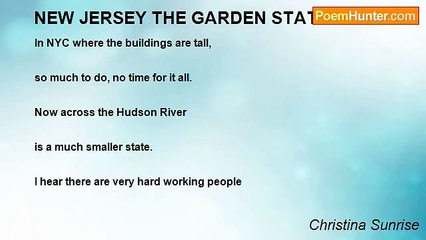 Christina Sunrise - NEW JERSEY THE GARDEN STATE