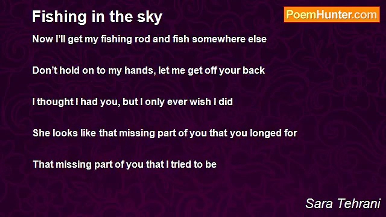 Sara Tehrani - Fishing in the sky