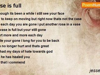 jesse shores - vase is full