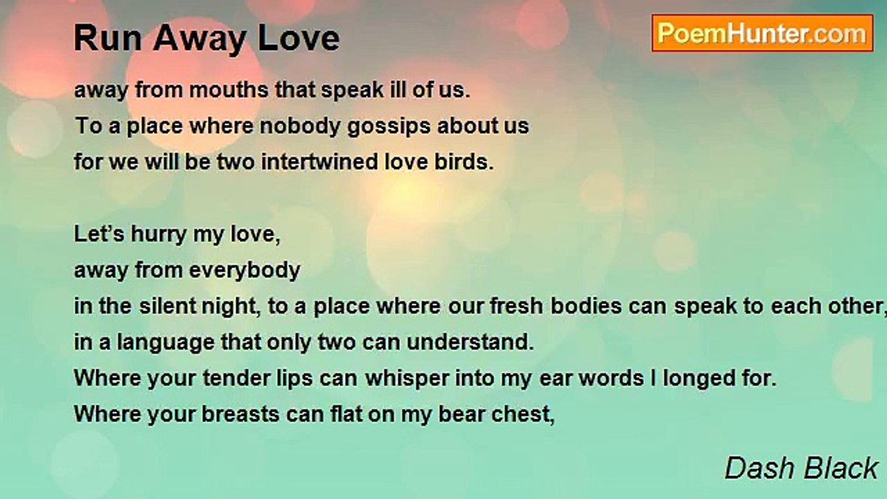 Dash Black - Run Away Love