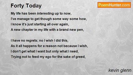 kevin glenn - Forty Today