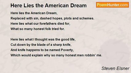 Steven Elsner - Here Lies the American Dream