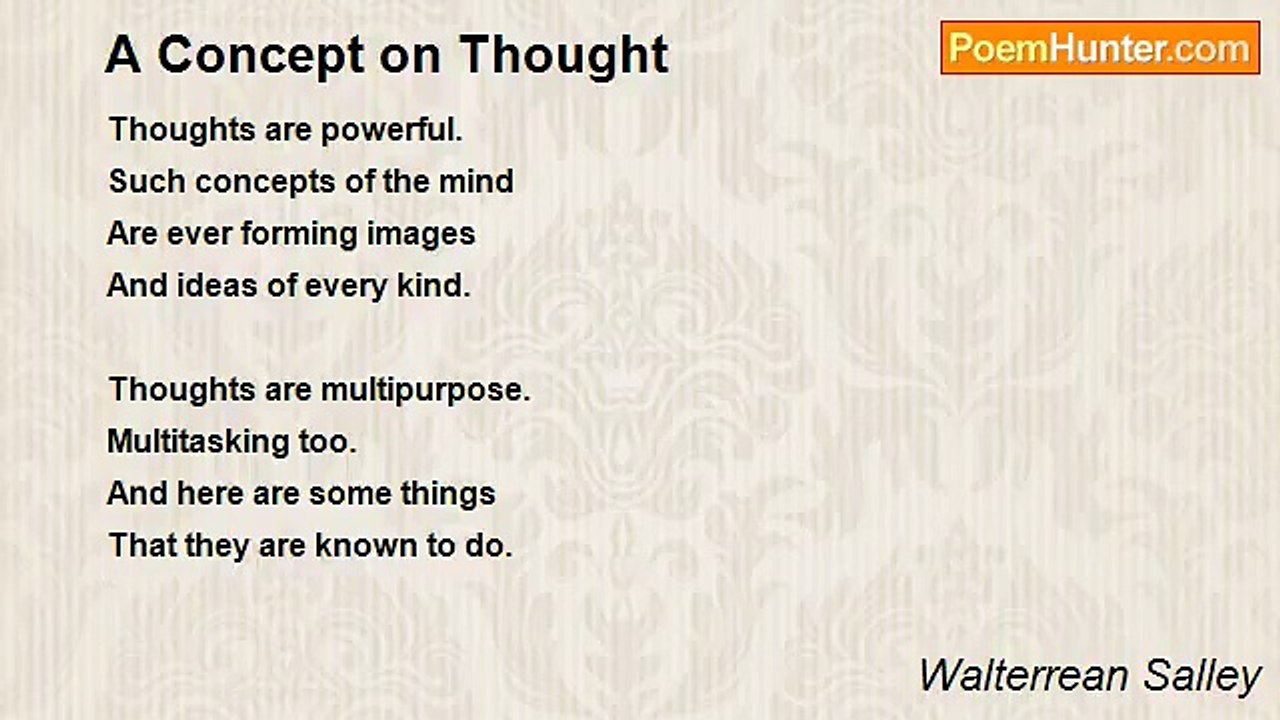 Walterrean Salley - A Concept on Thought