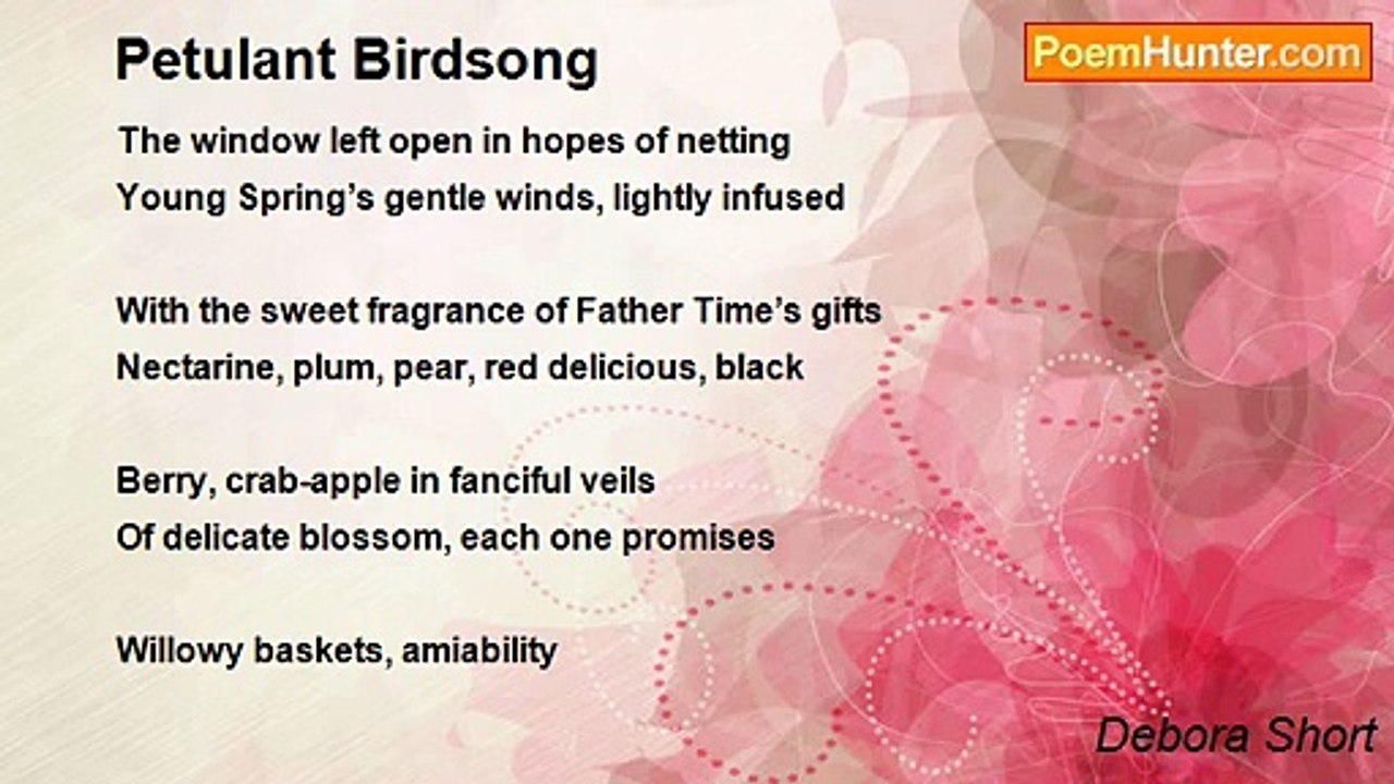 Debora Short - Petulant Birdsong