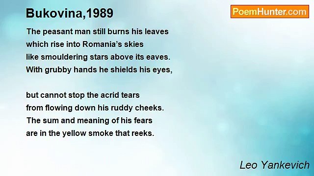 Leo Yankevich - Bukovina,1989
