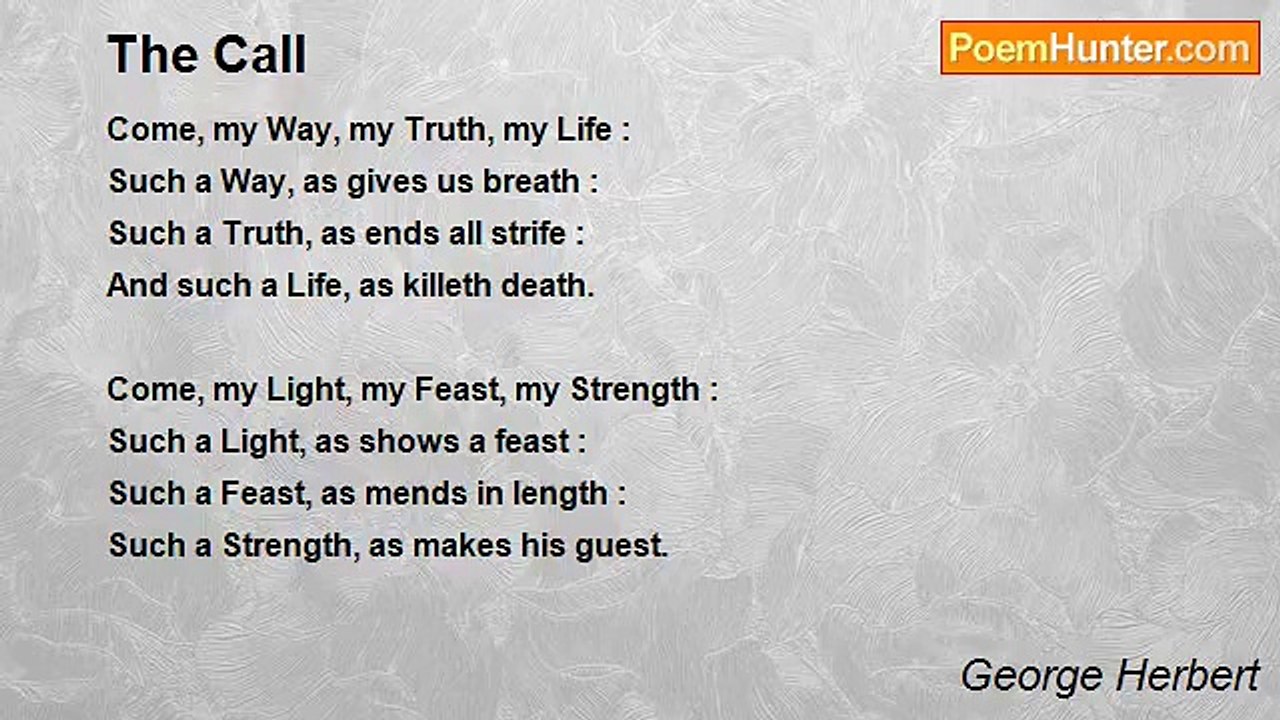 George Herbert - The Call