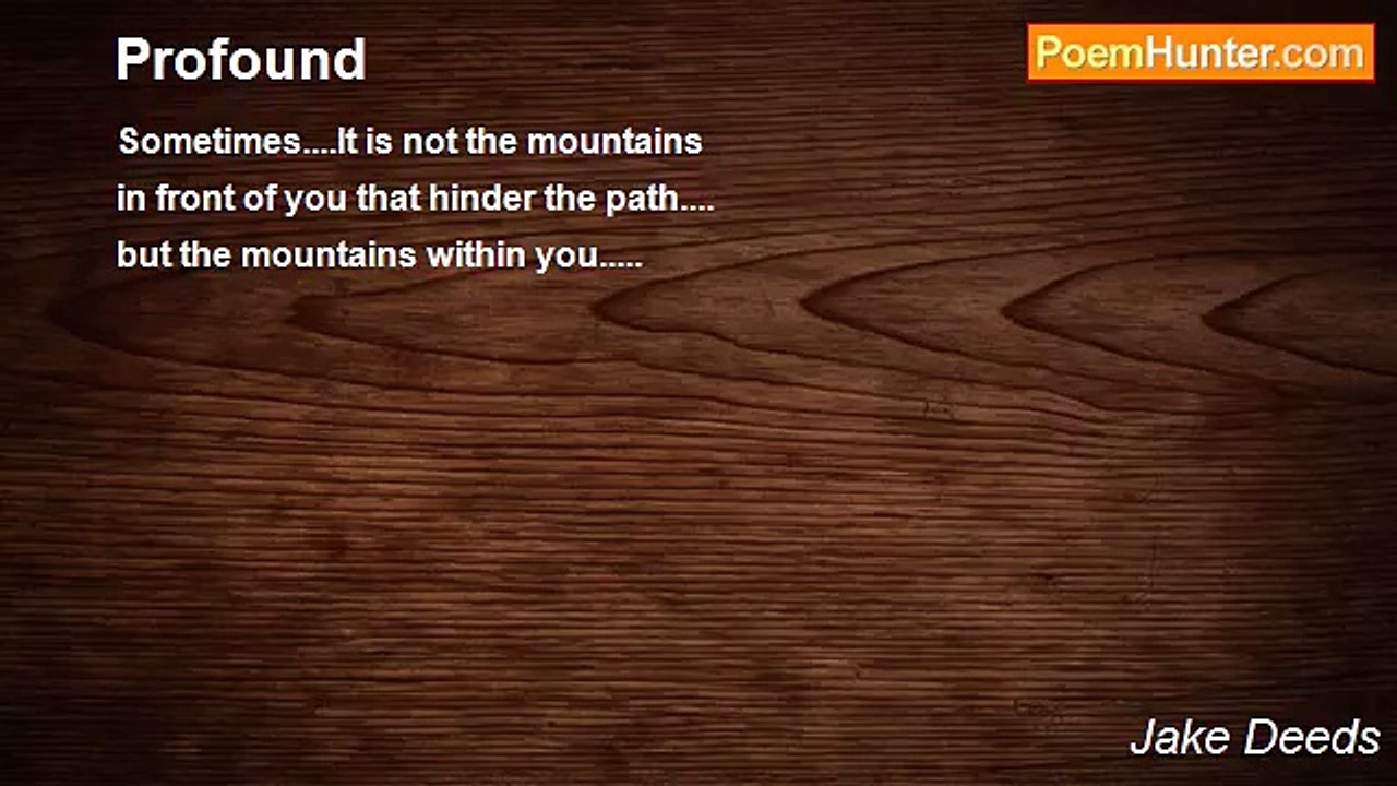 Jake Deeds - Profound
