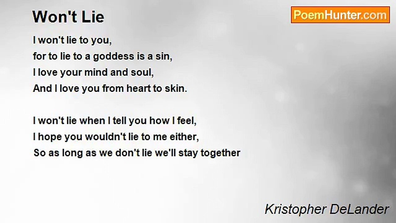 Kristopher DeLander - Won't Lie