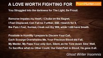 Ghost Writer Insomnis - A LOVE WORTH FIGHTING FOR