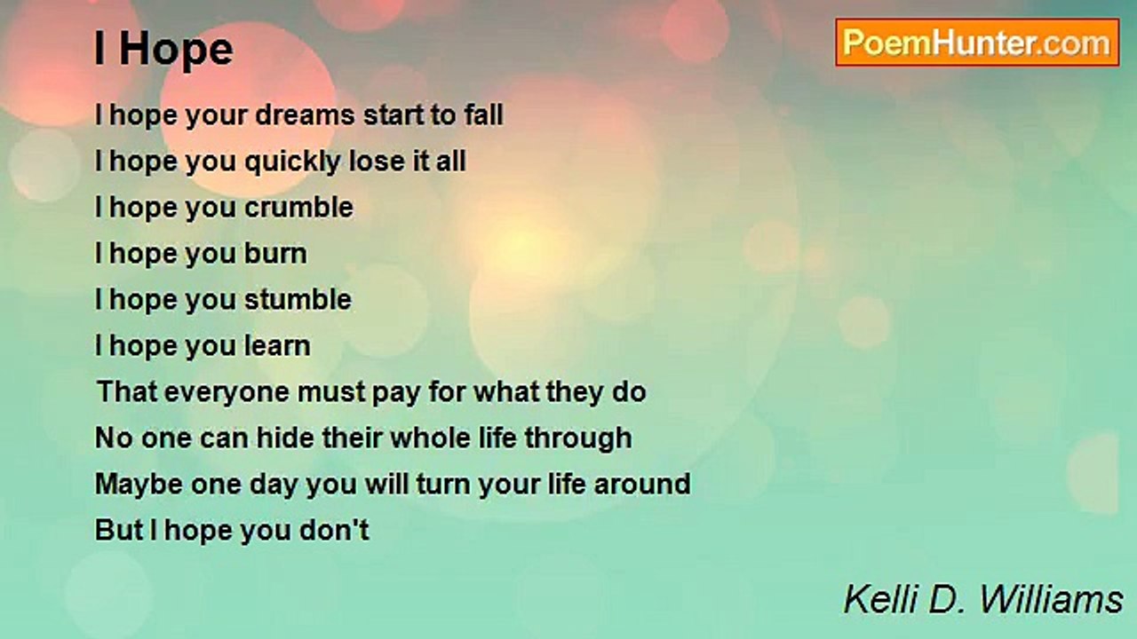 Kelli D. Williams - I Hope