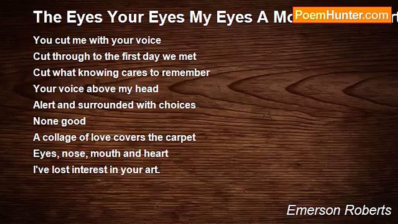 Emerson Roberts - The Eyes Your Eyes My Eyes A Mouth The Heart