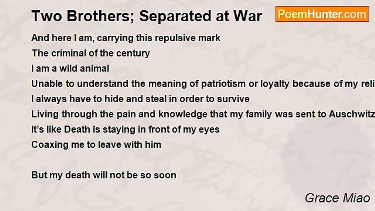 Grace Miao - Two Brothers; Separated at War
