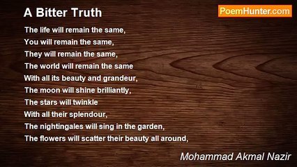 Mohammad Akmal Nazir - A Bitter Truth