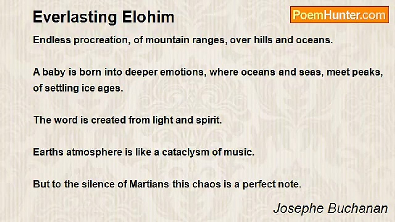 Josephe Buchanan - Everlasting Elohim