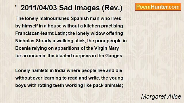 Margaret Alice - ' 2011/04/03 Sad Images (Rev.)