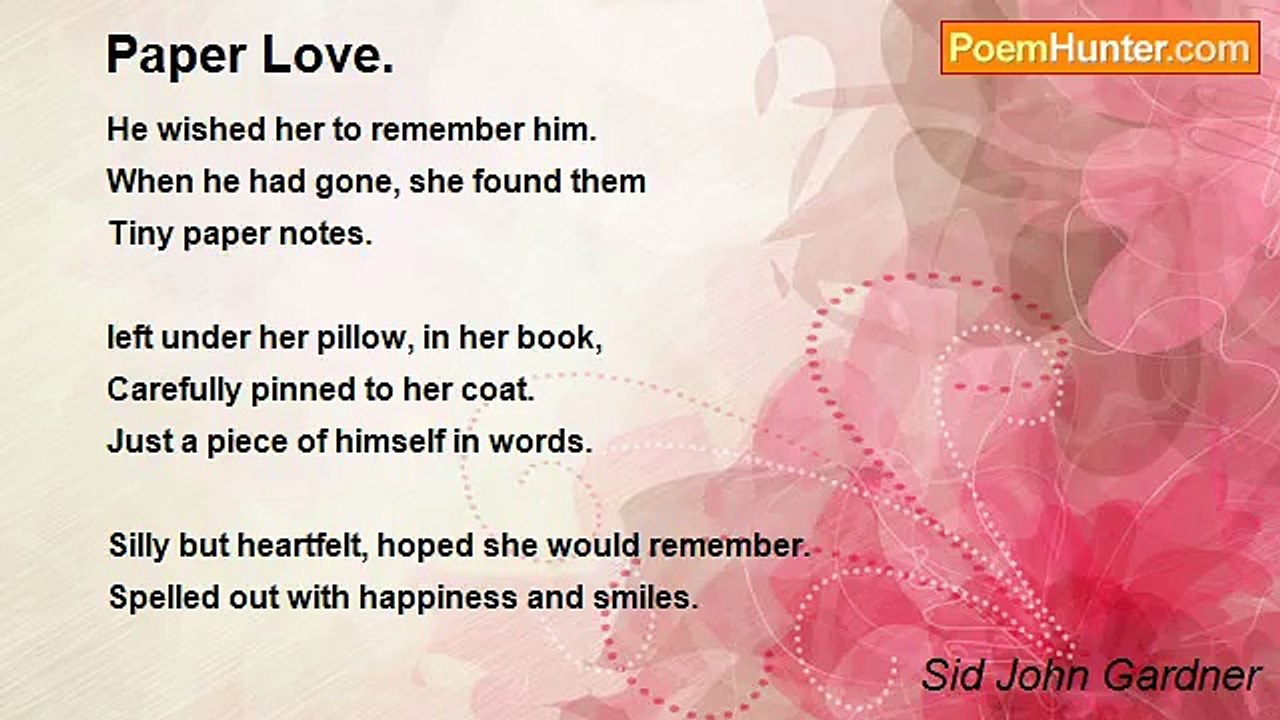 Sid John Gardner - Paper Love.