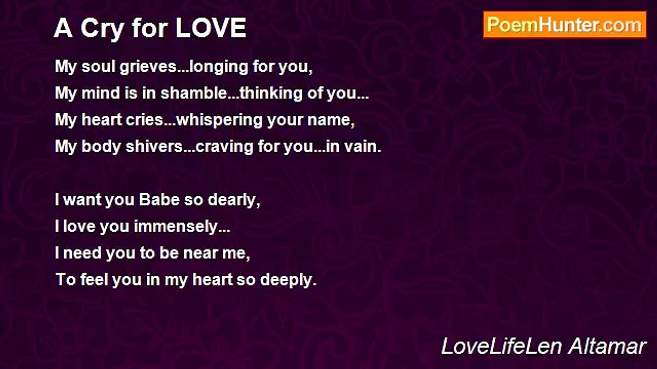LoveLifeLen Altamar - A Cry for LOVE