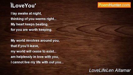 LoveLifeLen Altamar - 'I Love You' 💖