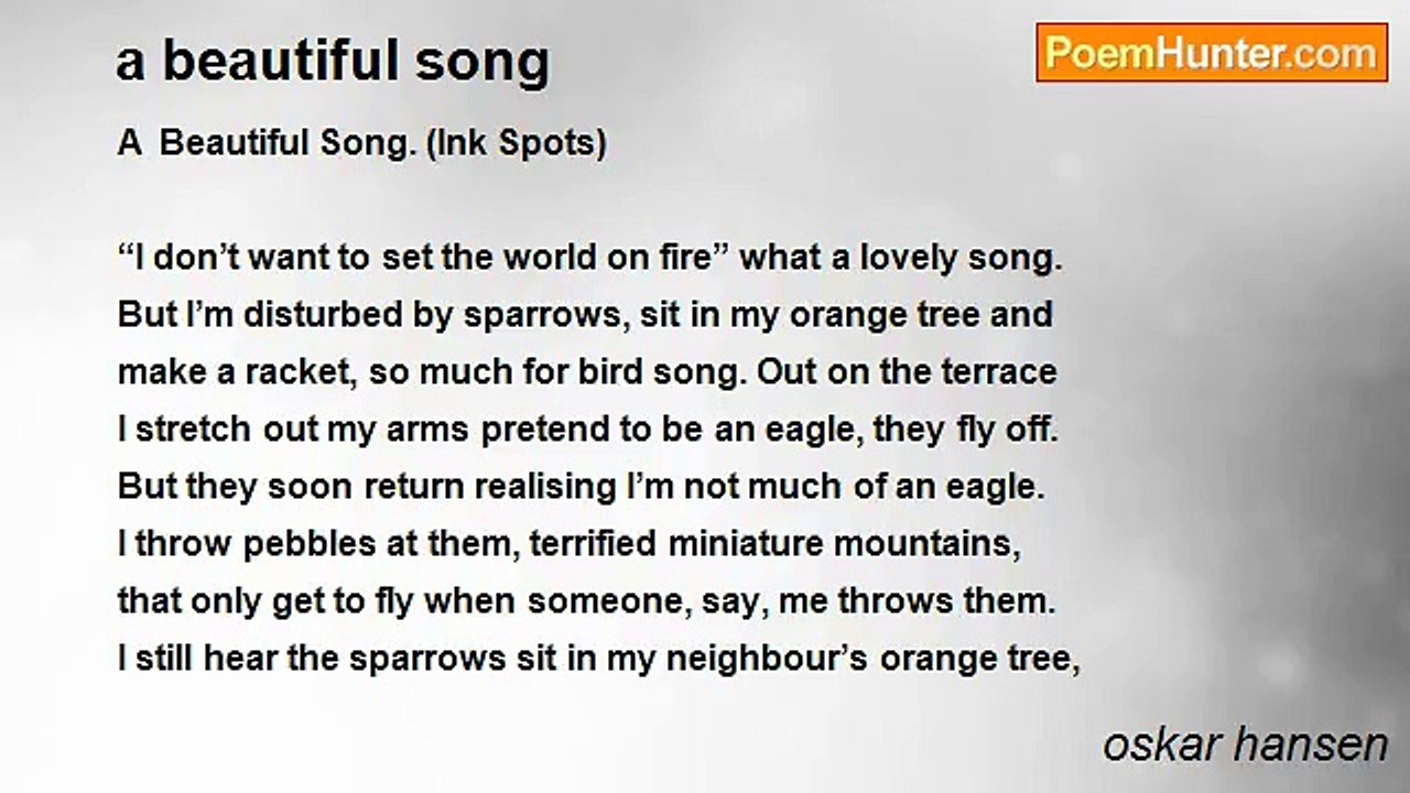 oskar hansen - a beautiful song