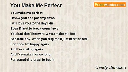 Candy Simpson - You Make Me Perfect