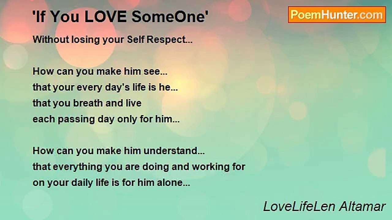 LoveLifeLen Altamar - 'If You LOVE SomeOne'