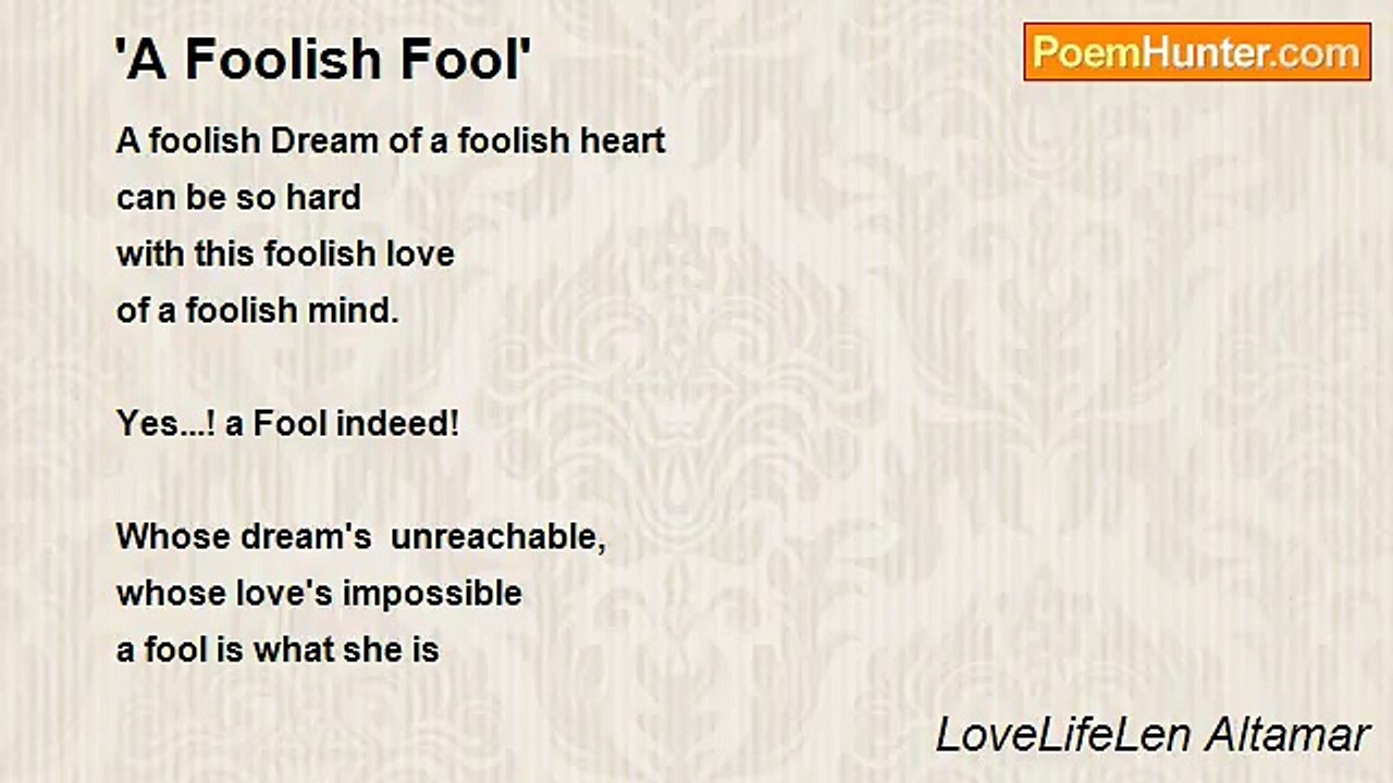 LoveLifeLen Altamar - 'A Foolish Fool'