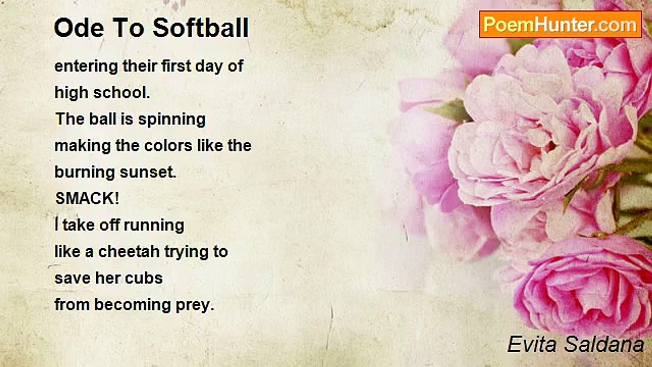 Evita Saldana - Ode To Softball