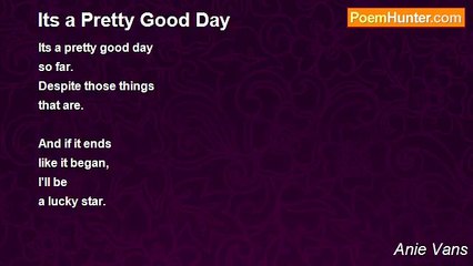 Anie Vans - Its a Pretty Good Day