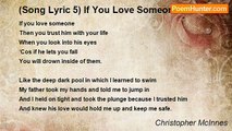 Christopher McInnes - (Song Lyric 5) If You Love Someone