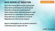 Judith Kempis - AKO NOON AT NGAYON