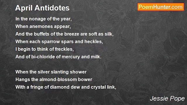 Jessie Pope - April Antidotes
