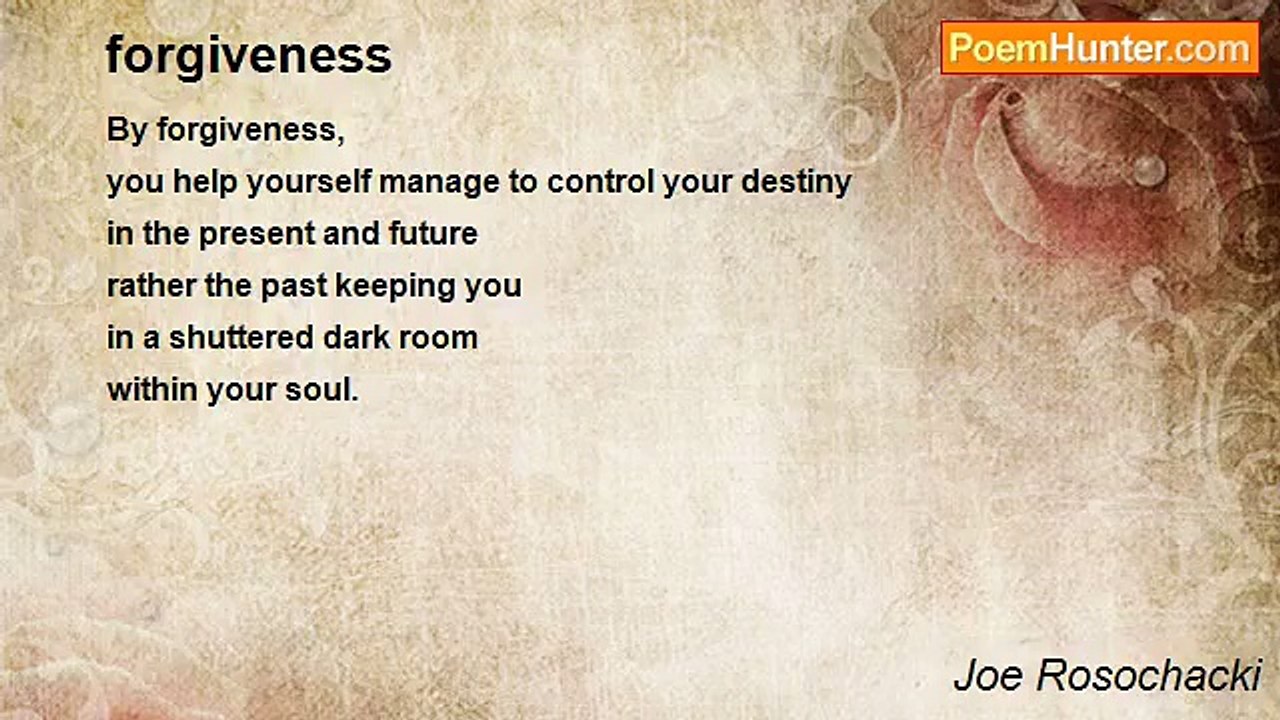 Joe Rosochacki - forgiveness