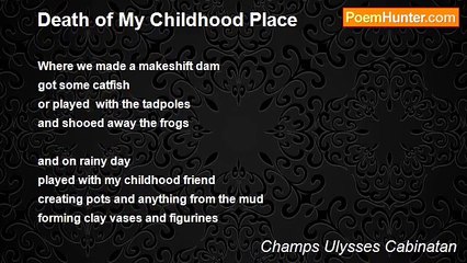 Champs Ulysses Cabinatan - Death of My Childhood Place