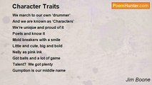 Jim Boone - Character Traits