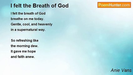 Anie Vans - I felt the Breath of God